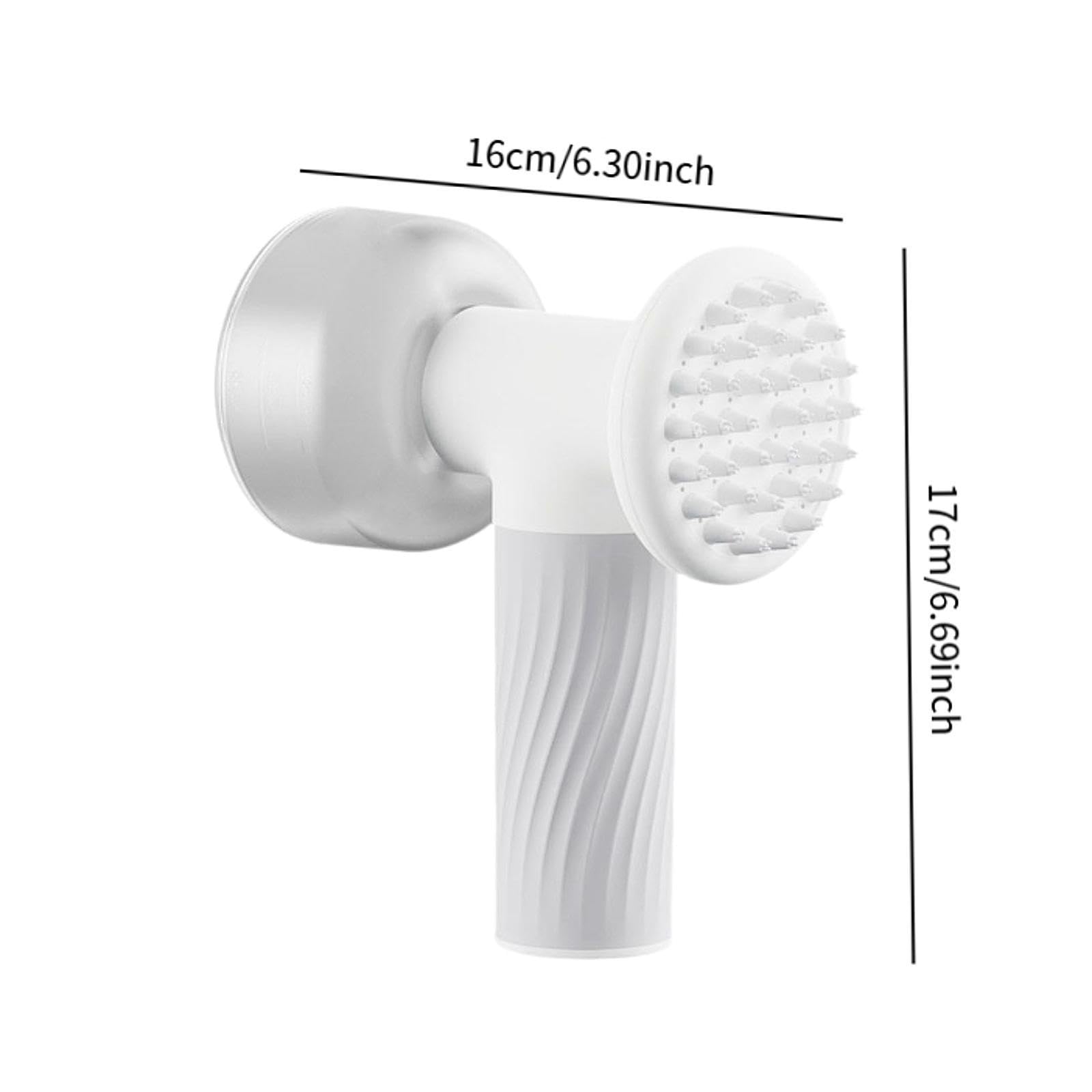 Colcolo Cepillo de baño automático para Perros y Gatos, con Espuma, Resistente al Agua, Ligero y Multifuncional.