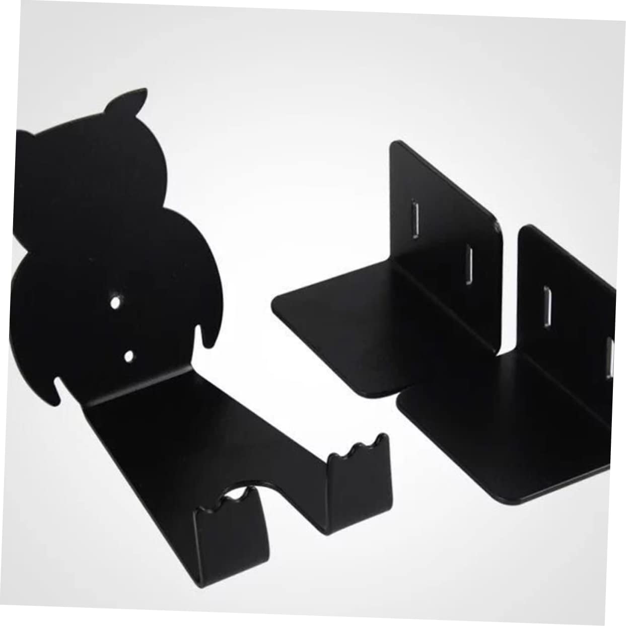 DECHOUS 1 Set Owl Wall Hanging Rack Sturdy Storage Hanger for Bikes Space Saving Design Easy Installation for Home Garage Retail Displays Black
