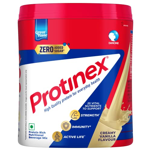 Protinex Health And Nutritional Protein Drink Mix For Adults-(Creamy Vanilla, 400 Gms, Jar) with 25 Vital Nutrients to Support Strength, Immunity & Active Life