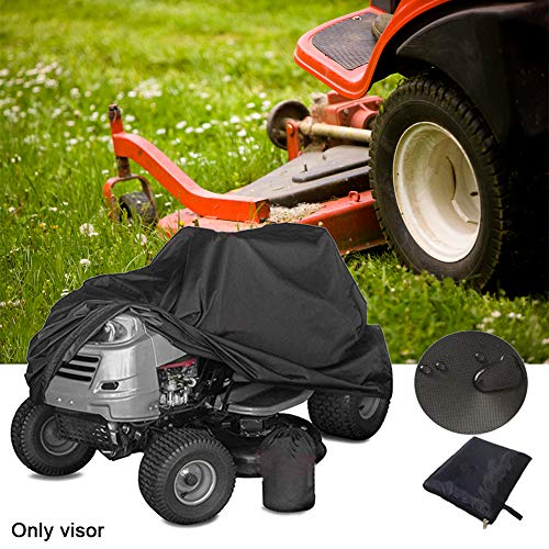 Lawn Mower Cover, Riding Lawn Tractor Cover Heavy Duty Waterproof Oxford Fabric Universal Fit Size and UV Resistant Storage Cover with Drawstring Windproof for Outdoor Garden Tractor (XXL)