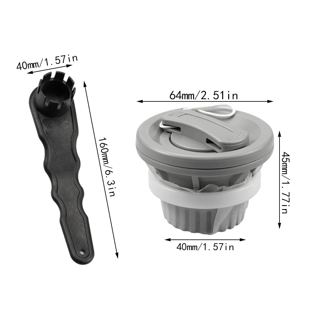Boots Luftventil,Schlauchboot Luft Ventil,PVC Luftventil Doppelt mit Luftventil Schlüssel für Schlauchboot,Kajak,Aufblasbares Boot,Floß