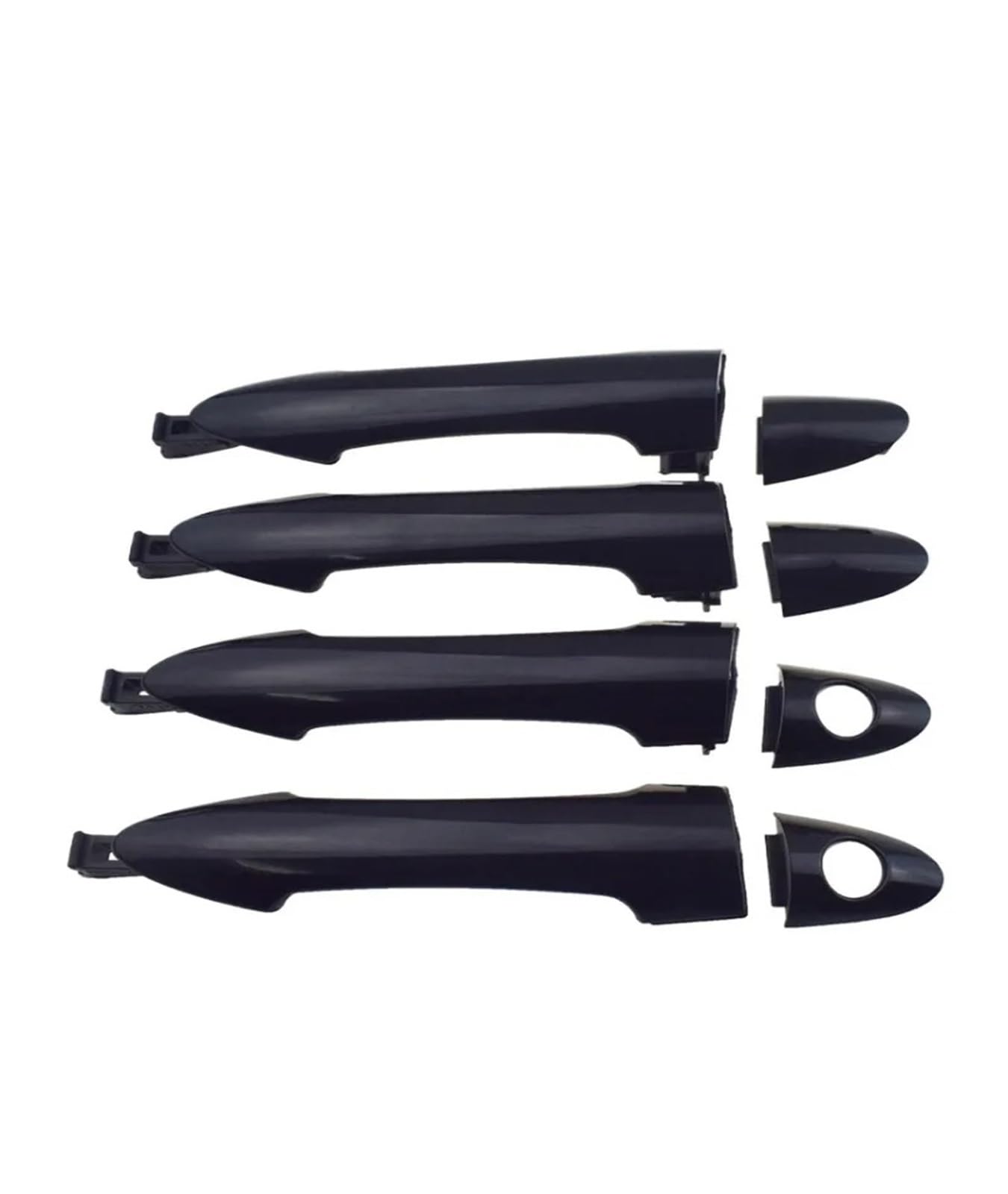 KLKWSFGFZK Outside Car Door Handle for Kia Picanto Morning 2011 2012 2013 2014 2015 2016 Front Rear Left Right Black Outer Outside Exterior Door Handle(FL FR RL RR)