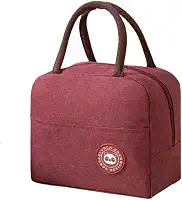 Lancheira Térmica Reutilizável para Marmita – Bolsa Sacola à Prova de Vazamentos, Mantém Alimentos Quentes e Frios, Ideal para Academia, Trabalho e Passeios – (Vermelho)