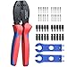 Proster Outils de Sertissage Solaires MC3 MC4 pour Câble PV de Panneau Solaire 2.5/4.0/6.0mm²+20pcs MC4 Mâle Connecteur Câble de Panneau Solaire Femelle+1paire Connecteur de Solaire MC4 Outil de Clé
