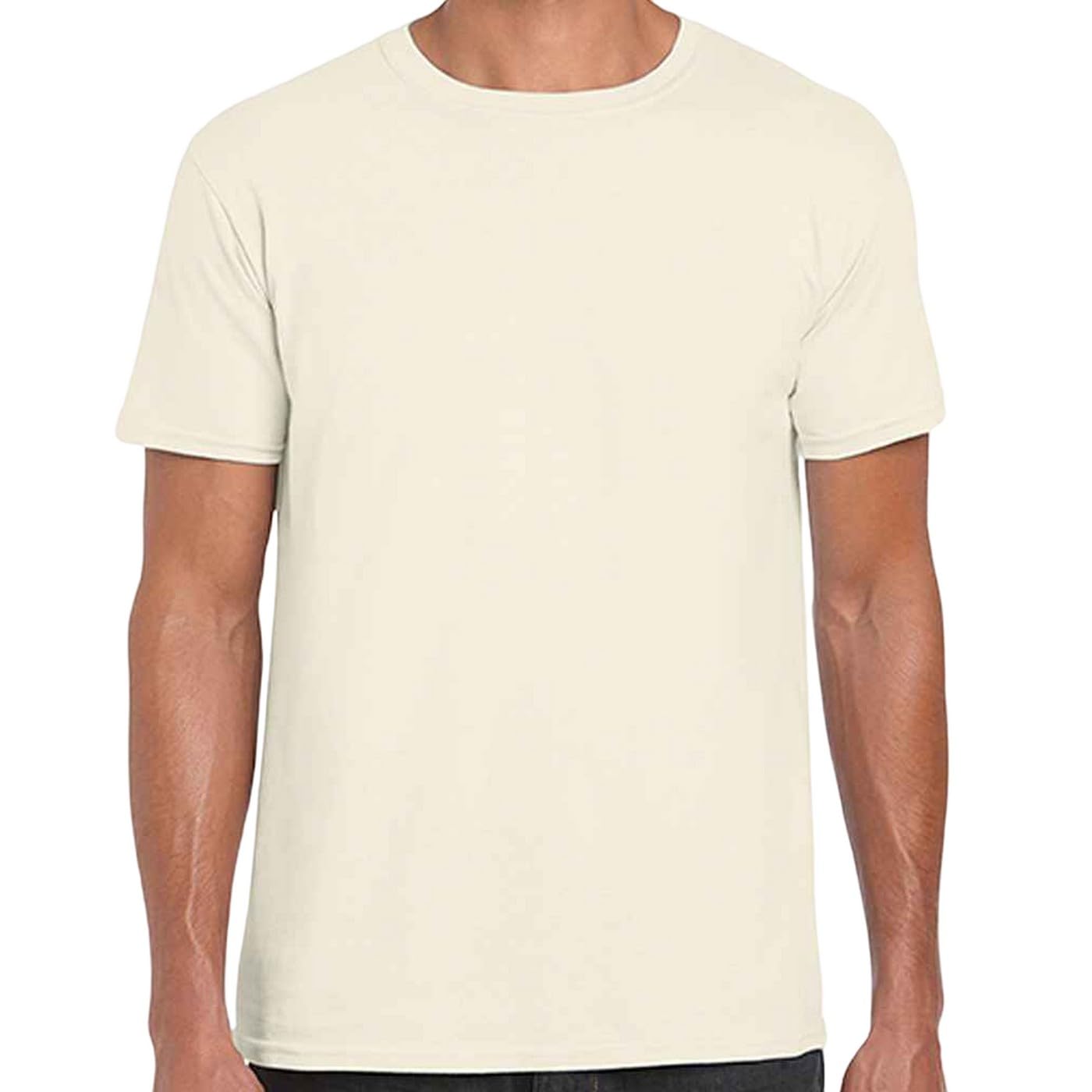 Gildan Mens Short Sleeve Soft-Style T-Shirt (3XL) (Natural)