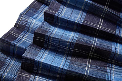 Urban CoCo Women's Uniforms Plaid Pleated Mini Skirt4