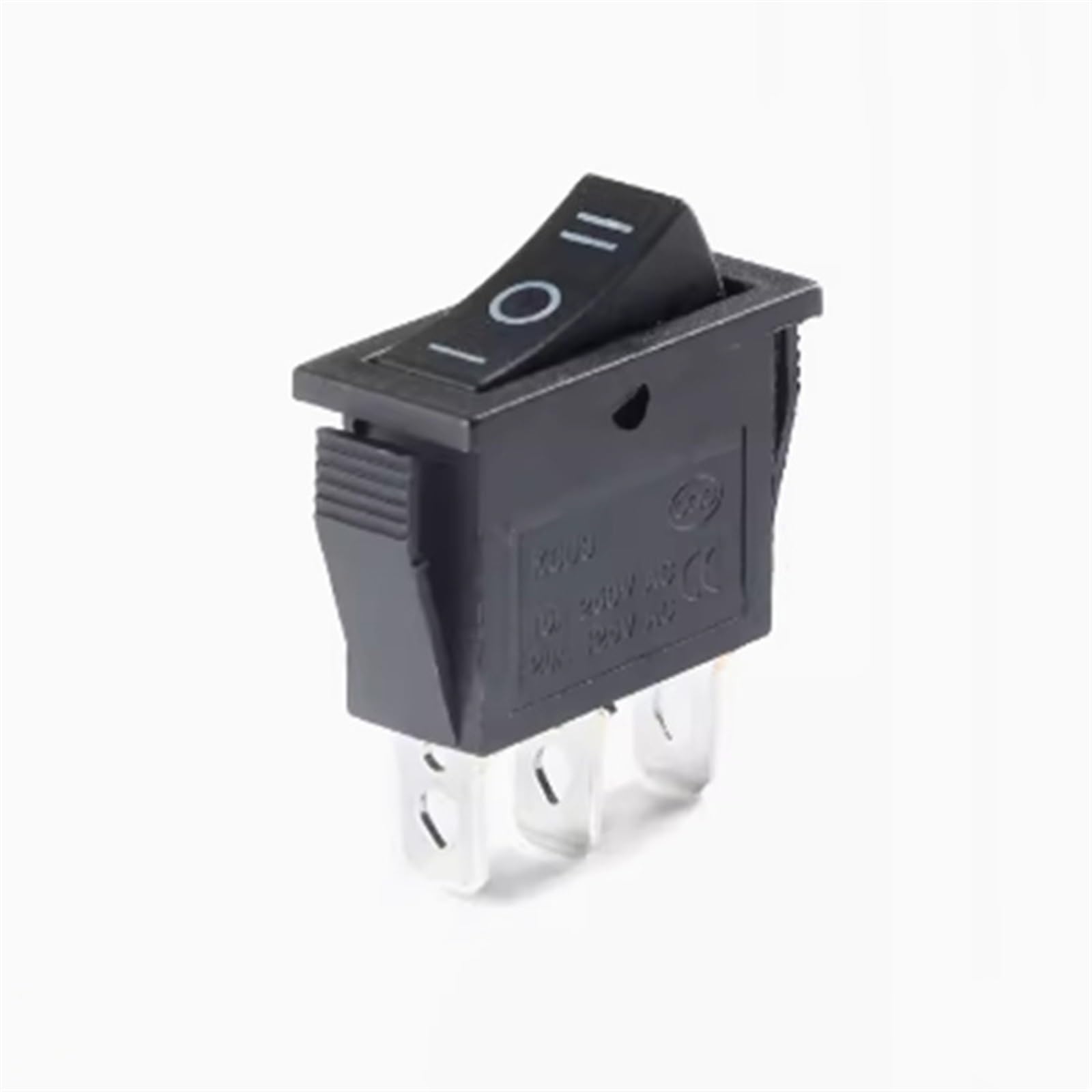 5 sztuk KCD3 Przełącznik kołyskowy 16A 250VAC/20A 125VAC 2/3 Pozycje Sprzęt Elektryczny Z Włącznikiem Światła ON-OFF-ON (Black 3P3T)