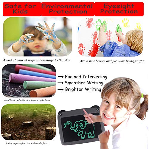 JRD&BS WINL LCD Writing Tablet and Drawing Board for Kids Toys for 3-12 Years Old Girls, 8.5 inch Drawing and Writing Board with Lock Erase Button for School (Gray33)
