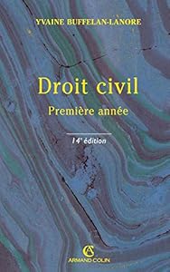 Book's Cover of Droit civil. Première année - 14e éd.