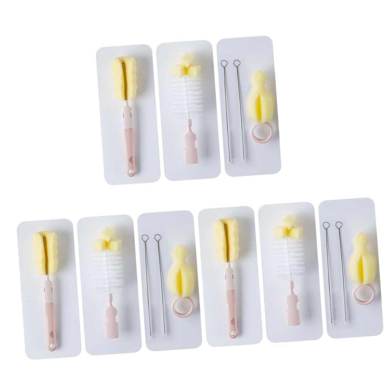 PACKOVE 3 Set Design Rotante Spazzole per Compatibile con Bottiglie Ppsu