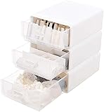 ZUOZUIYQ Schubladen-Aufbewahrungsschrank, Box, Finishing-Box, Socken, Höschen, BH, mehrschichtig, gitterfrei, Gruppenhaus, transparent (weiß)