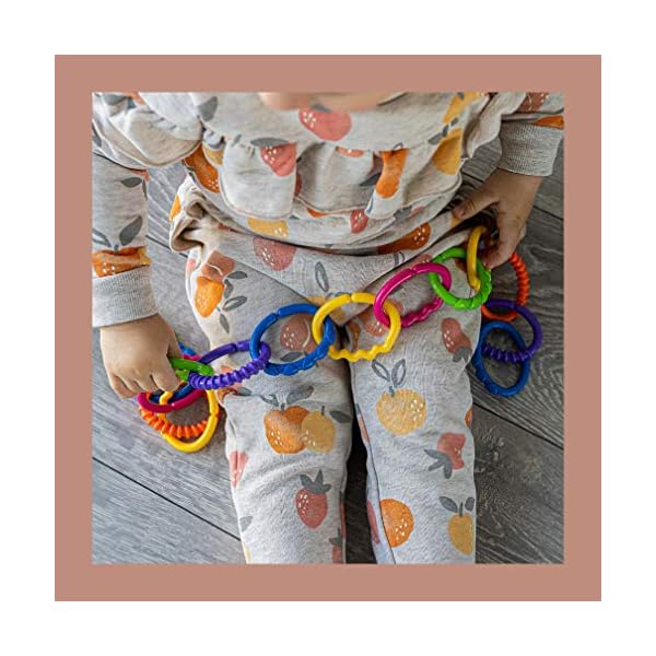talinu bunte Kinderwagenkette | Babyspielkette, Wagenkette, Kinderwagenspielzeug – Bild 7