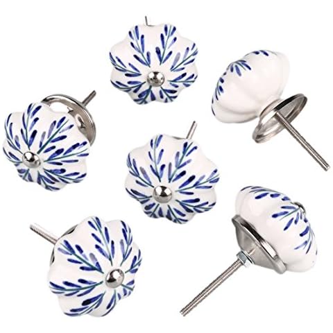 Sourcingmap Hand Painted Ceramic Knobs Set Cover