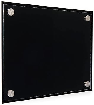 Office Door Plate, 8.5 x 11-Inch (Black)