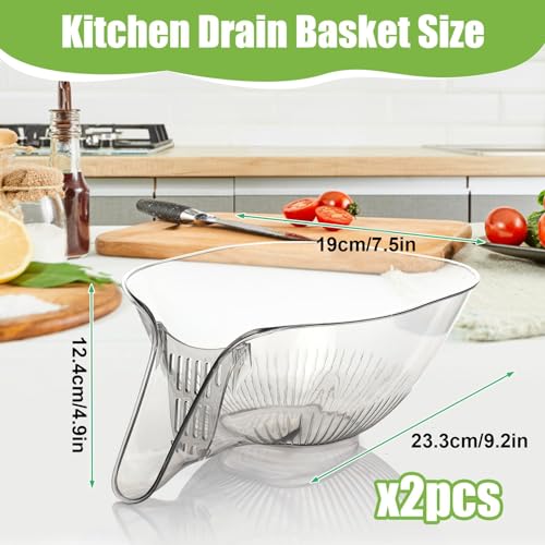 Colador multifuncional 2 piezas para cocina miniatura 4