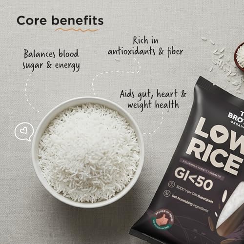 Image of Two Brothers Organic Farms Kalanamak Rice 2KG | Low GI, Diabetic-Friendly Native Rice | Rich in Iron & Zinc | Gut Nourishing, Perfect for Pulao, Biryani & Curries
