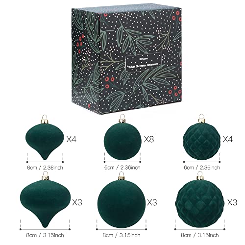 KI Store Palline di Natale in velluto