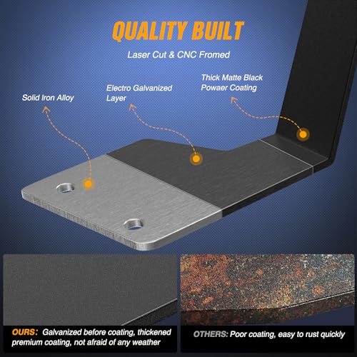 Image of Nilight Light Bar Mounting Brackets for 42 Inch LED Straight Curved Lights UTV Roof Upper Windshield Compatible with Can-am Maverick X3 MAX DS RS MR Turbo R 2017 2018 2019 2020 2021 2022 2023 2024