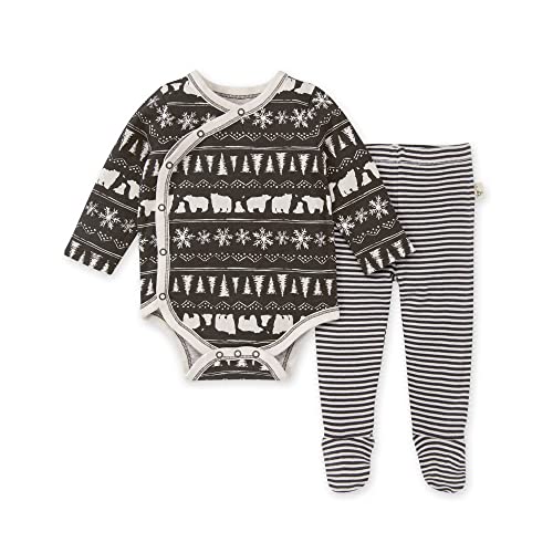 Image of Burt's Bees Baby baby-boys Bodysuit & Pant Set, 100% Organic Cotton