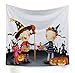 N / A Tapiz de Halloween Tapiz Colgante de Pared Estampado de Calabaza cojín de Toalla de Playa Mantel Tapiz Tela de Fondo A9 150x200cm