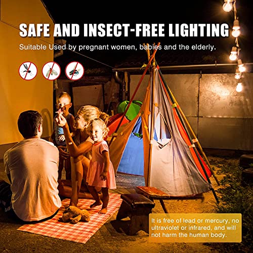 Image of Zenen Anti Mosquito Lamp Led Mosquito Bulb Lighting Yellow Led Bug Light Bulb No Blue Light 220V-240V Led 10 - Watt (Eco Friendly Led Bulb Mosquito ) Electric Insect Killer Indoor, Outdoor
