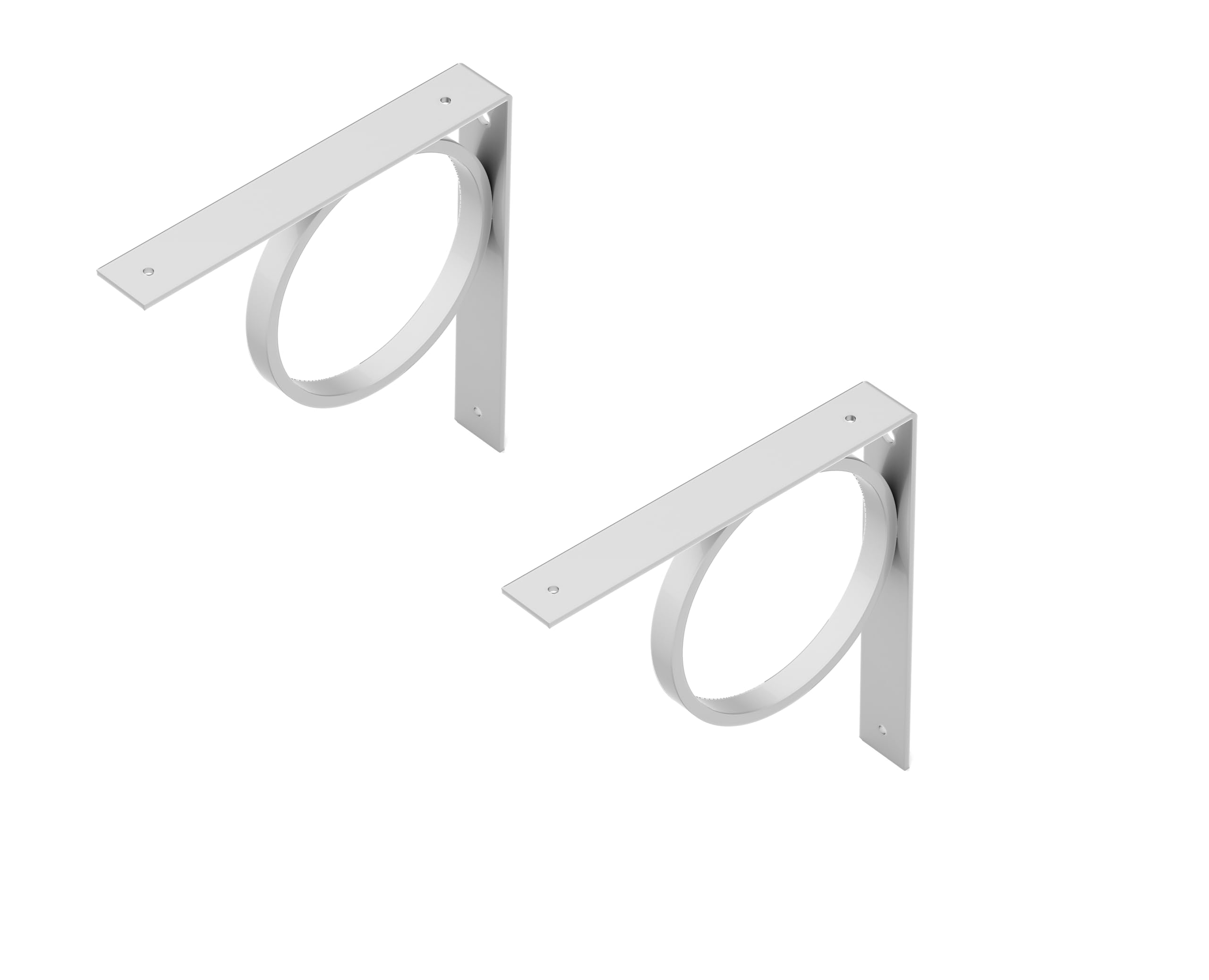 Alberts 869663 Regalträger Tom | ein Paar | Regalhalter wahlweise in verschiedenen Trendfarben | Regalwinkel als ein Paar oder einzeln | Größe 205 x 205 x 30 mm