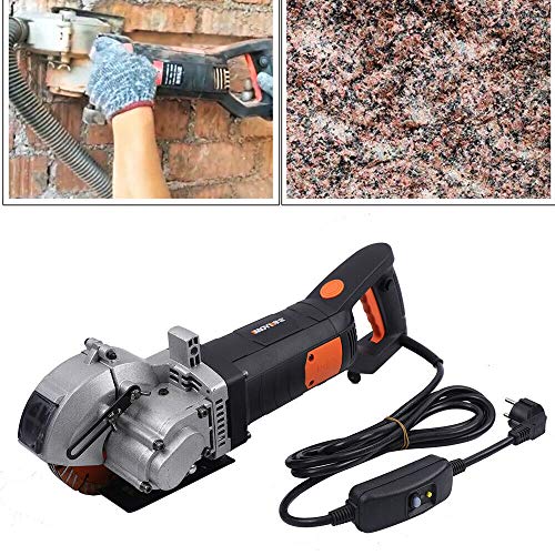 OUKANING Handkreissäge 4800W Mauernutfräse Elektrische Mauernutfräse Schlitzfräser Wandschlitzer 42mm 5 Trennscheiben – Bild 3