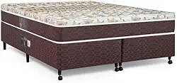 Cama Box + Colchão Castor Queen Class One Face Híbrido 158x198x52cm