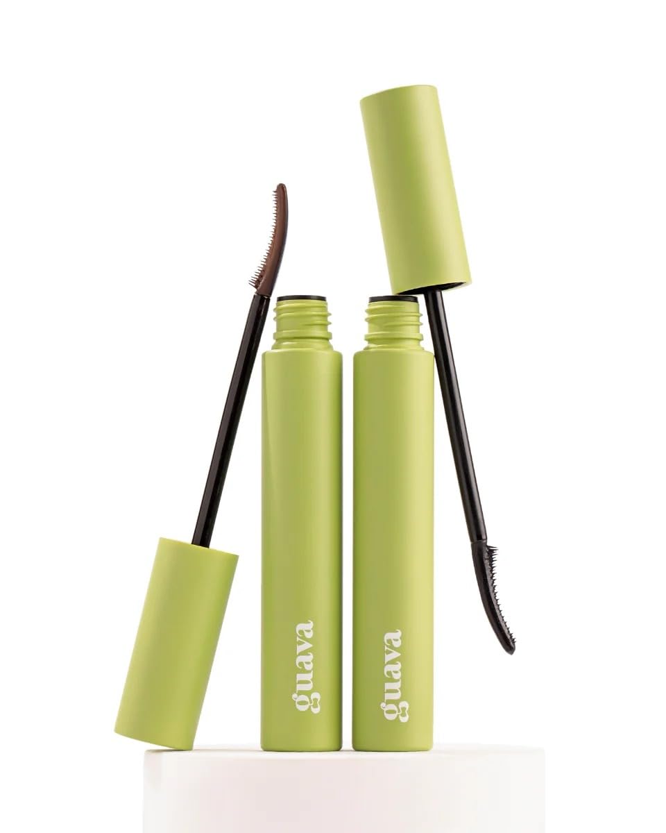 Kit Máscara De Cílios Rímel Guava Tubing Alonga e Cuida Aplicador Curvado Sem Grumos