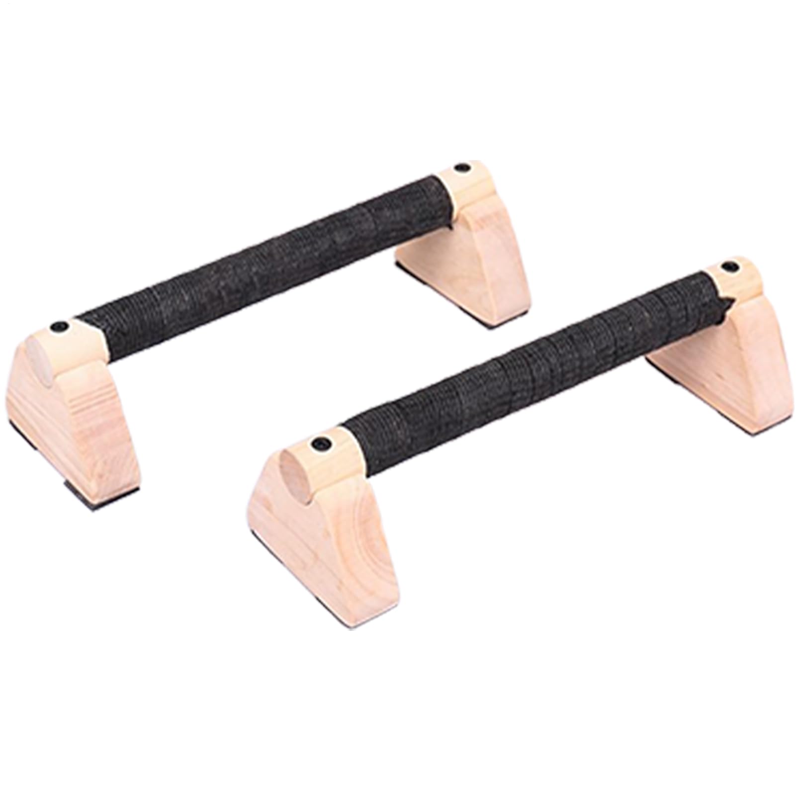 Push Up Bars, Parallettes Handles, Non Slip Wooden Grip Design, Heavy Duty Steel Frame, Arm Training Equipment for Strength Training, Home, Gym, Calisthenics Workout, Solid Wood