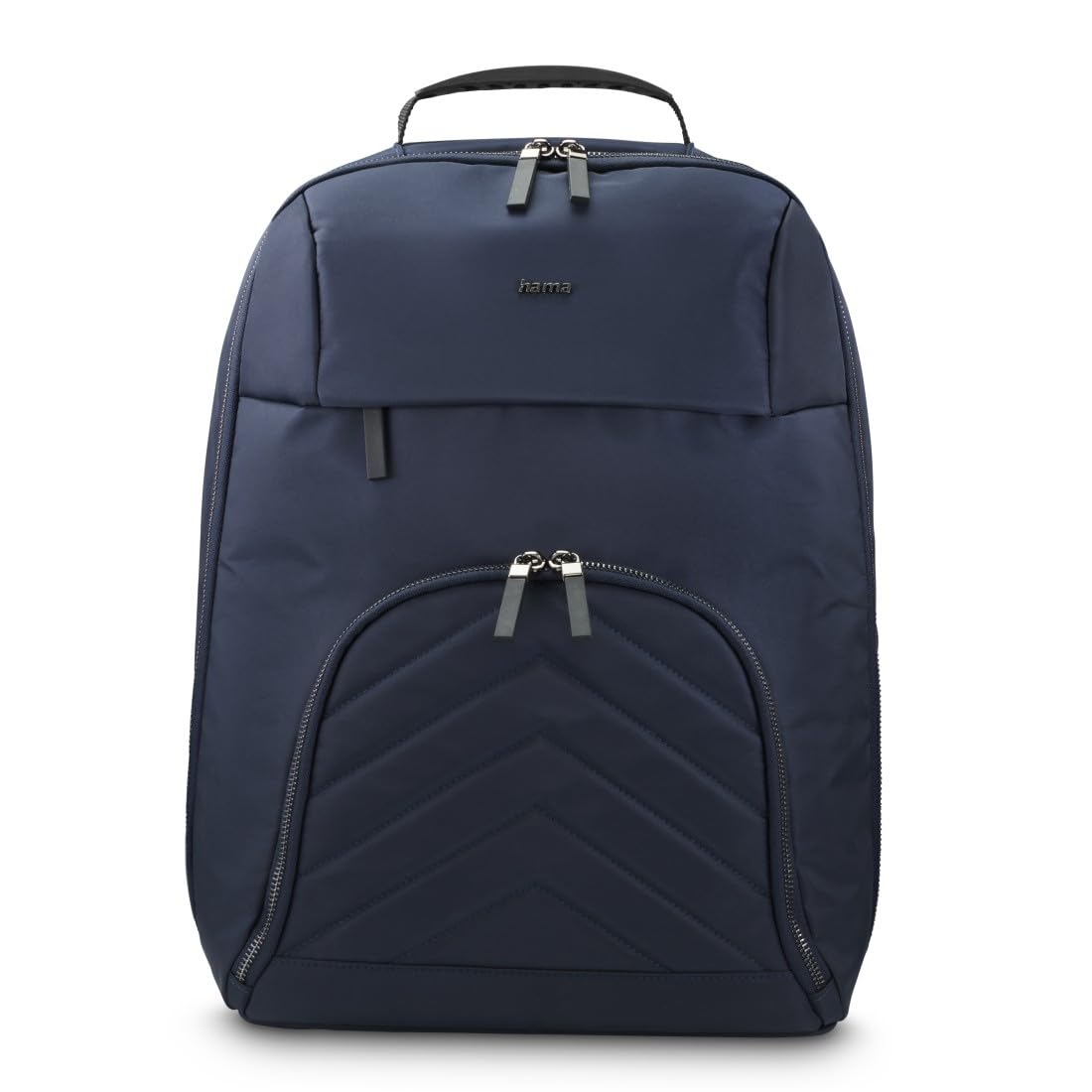 Hama Rucksack für Laptop (Laptopfach gepolstert für Laptops bis 16,2“, Tabletfach für 14,6“, Laptoprucksack mit 2 Vordertaschen und 1 Innenfach, ultraleichter Daypack) dunkelblau