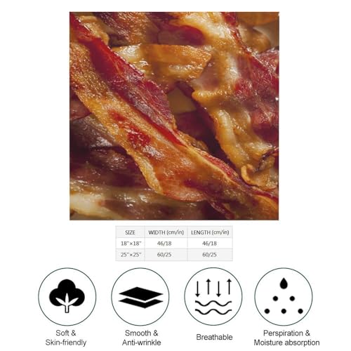 Delicious Bacons Bandana for Men Women Headband Scarf Square Neck Scarf Wristband Headwrap2