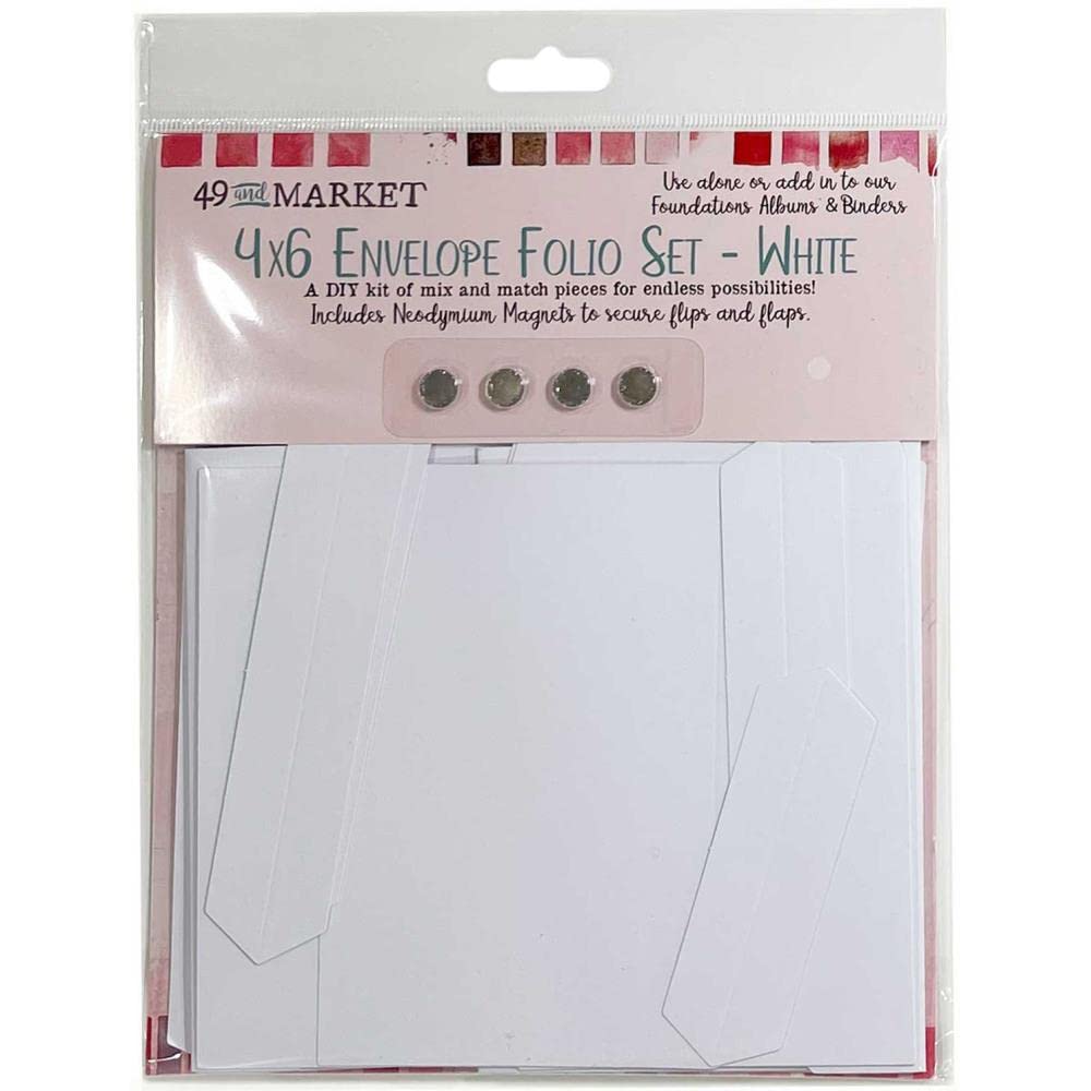 49 AND MARKETWhite Envelope Folio 4X6