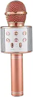 Microfone Profissional Bluetooth Sem Fio Handheld Karaoke Ktv Usb Jogador Alto-falante Rosê
