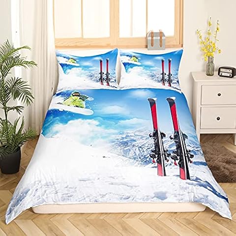 Teens’ Ski Bed Blanket Set by Homewish Cover