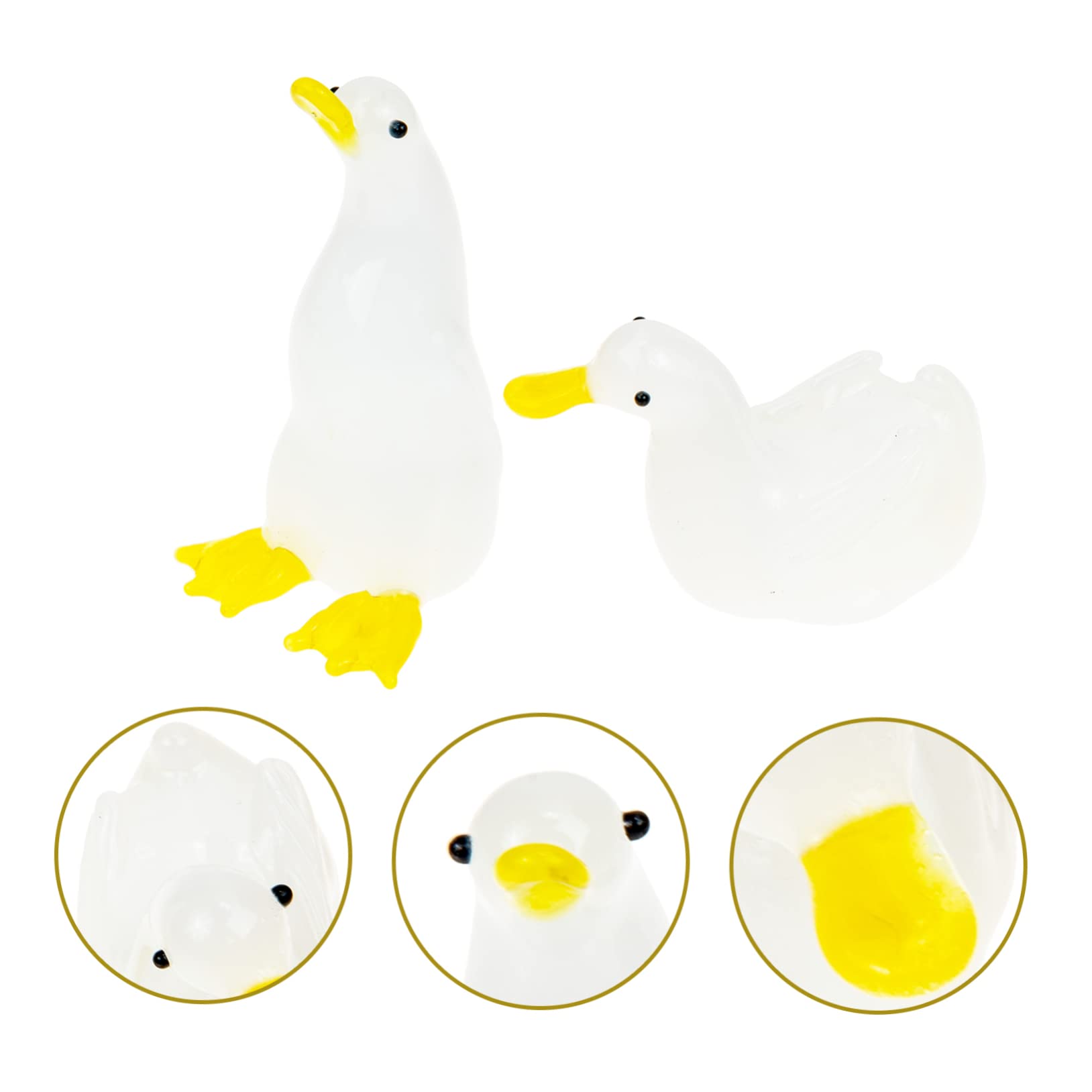 TOPBATHY 6stücke Wasserfall Kristall Ente Figurine Handgefertigte Tier Dekoration Für Tisch Wohnzimmer Garten Süßes Für Geburtstage Und Besondere Anlässe