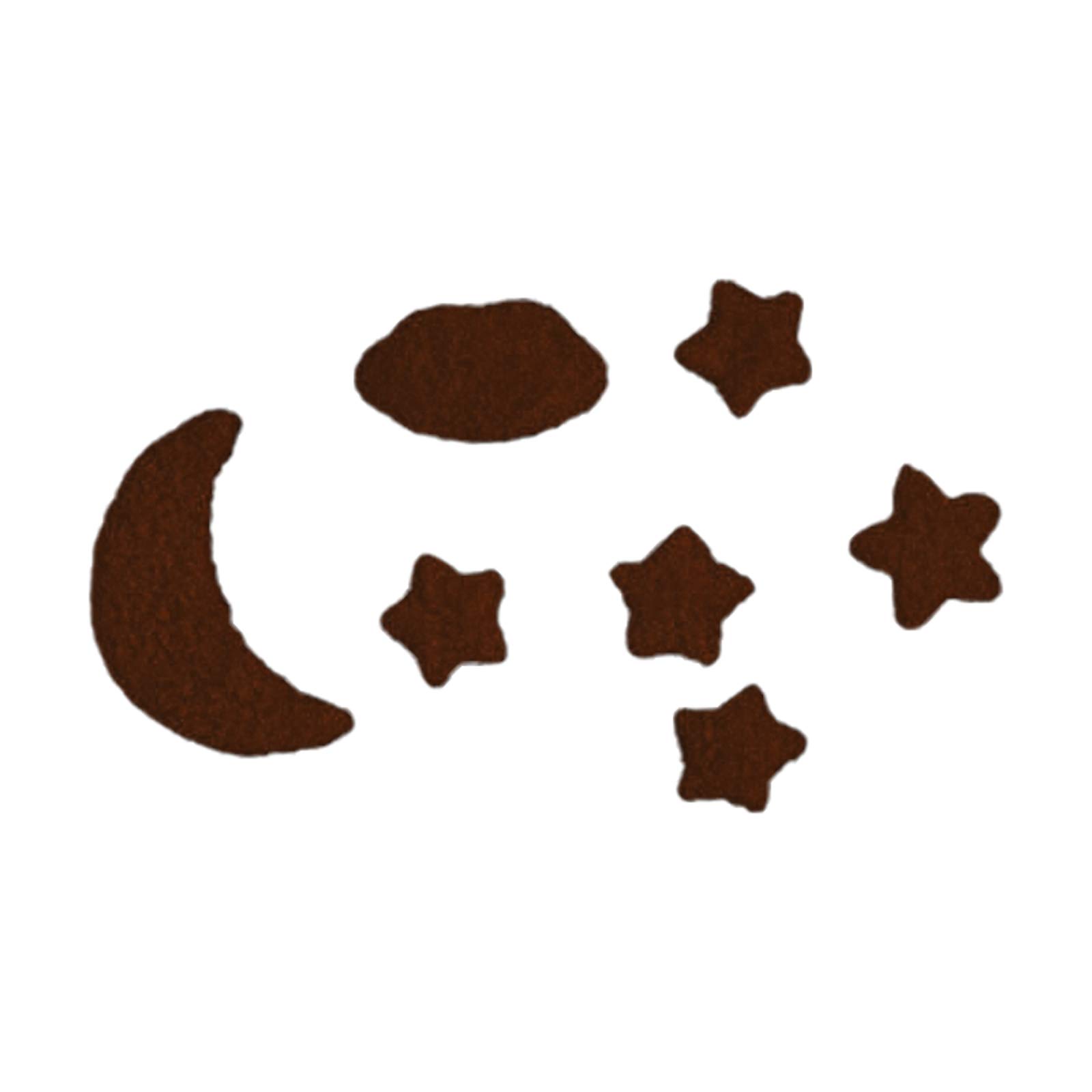 7Pcs Handmade Baby Wool Felt Moon Home Party Decorations Props