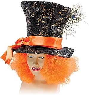 Bristol Novelty BH520 Mad Hatter Hat and Hair, Multi-colour, One Size, World Book Day