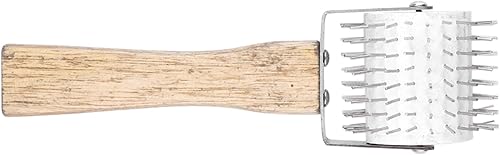 GLOGLOW Rodillo de destapado de miel Apicultura Peine de abeja Herramienta de rodillo de aguja de extracción Equipo de apicultura Herramienta de