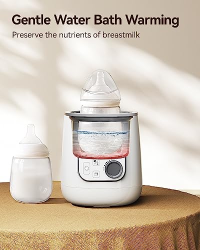 Baby Swing for Infants with 5 Sway Speeds,3 Seat Positions,10 Music and Bluetooth Fast Bottle Warmer for Baby 8-in-1 Baby Milk Warmer BPA Free with Digital Display, Bottle Warmers for All Bottle