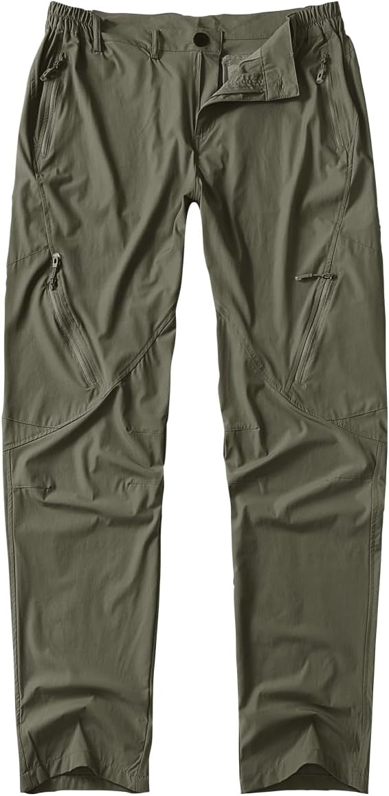 Postropaky Men’s Quick-Dry Lightweight Waterproof Hiking & Fishing Pants