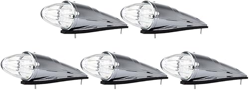 LBRST 17 luces LED de cabina de torpedo, cromadas, transparentes, para techo, para correr, camiones, superbrillantes, resistentes, para Volvo