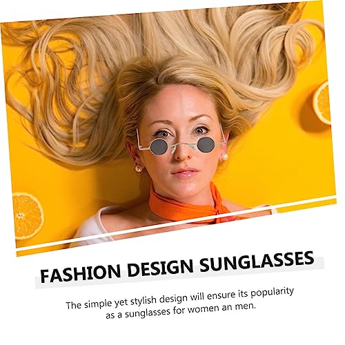 2pairs Retro Round Sunglasses for Women of Vintage Fashionable Shades for Vacation Festivals Parties Lightweight and Sun Eyewear2
