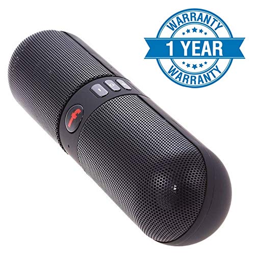 LAMBENT Portable Pill Shaped Bluetooth Stereo Speaker with FM/Pendrive