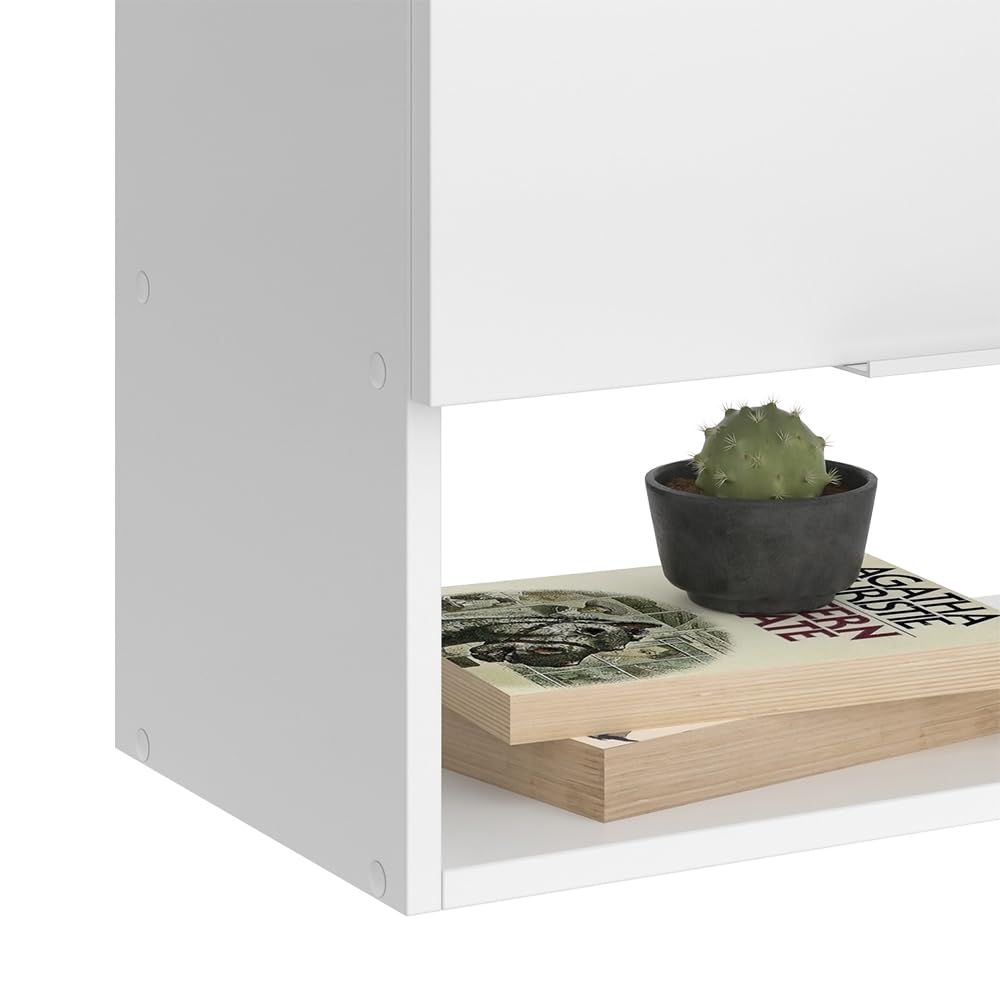 Vicco Sideboard Wido, Blanc/Sonoma, 60x100cm avec Porte, adapté au Montage Mural pour Salle de Bain ou Cuisine