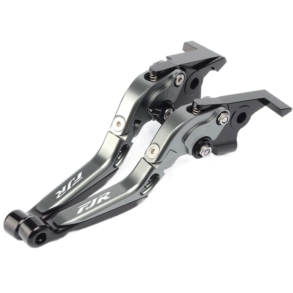 Z For Yamaha FJR1300 FJR 1300 2004-2017 2008 2009 2013 2014 2015 2016 BlackTitanium CNC Palanca de Embrague de Freno de Motocicleta Plegable X (Color : Black-Red)