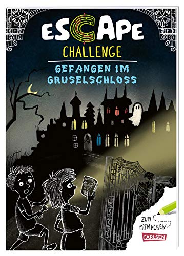 Escape-Buch für Grundschulkinder: Escape Challenge: Gefangen im Gruselschloss: Gruseliger Rätselkrimi für junge Detektive ab 8 Jahren mit mehrfach spielbaren Logikrätseln