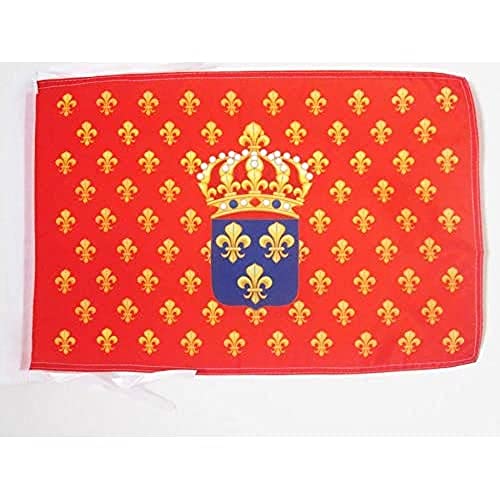 AZ FLAG, Royal Gallet of France Flag, 18'' x 12'', 100% Polyester Naval French Kingdom Small Banner with Two Cords