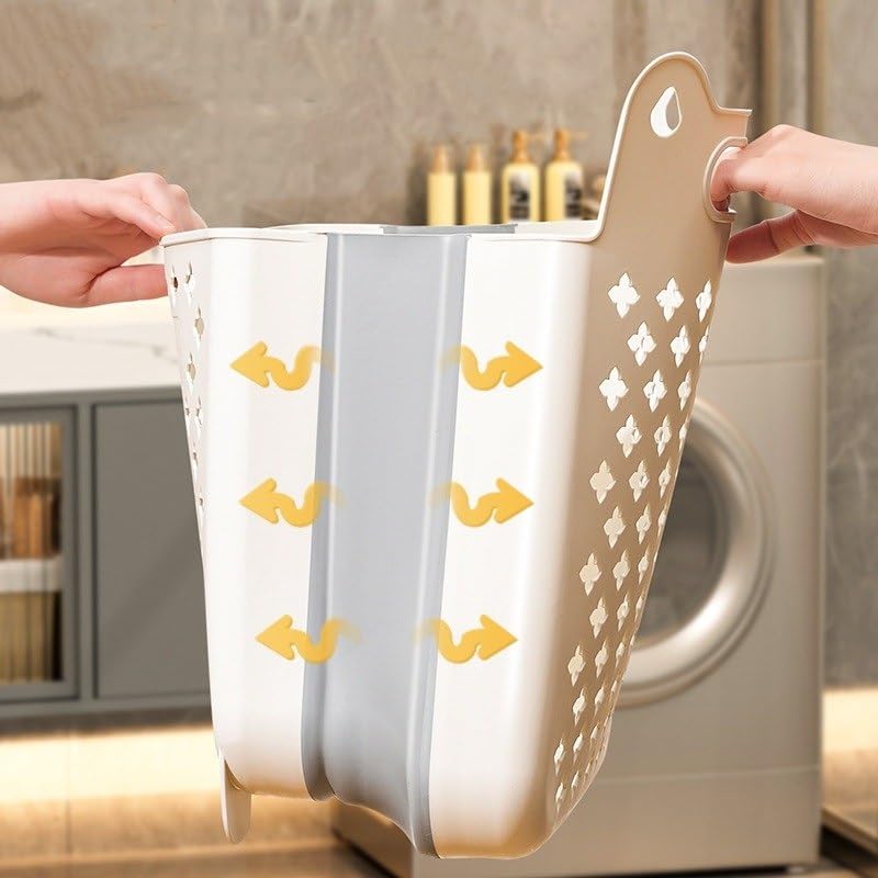 Cestino Per Scale Pieghevole Con Maniglie - Organizer Per Scale, Marrone - Foto 11