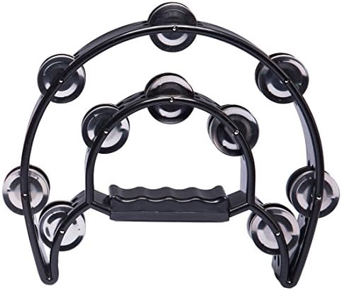 Luvay 6" Tambourine with Head, Red Zoo Animal Cartoon, Single Row of Jingles